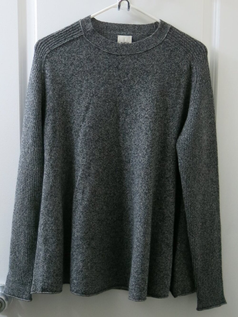 Maeve Anthropologie 100% Cashmere Heathered Gray Crew Neck Sweater - Size Small